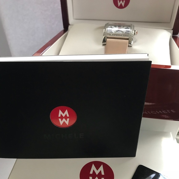 Michele Diamond With Pink Strap Quartz Watch main image 4